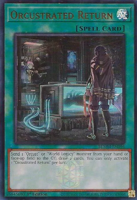 Orcustrated Return BLMM-EN096 Yu-Gi-Oh card from Battles of Legend: Monster Mayhem
