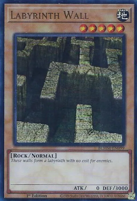 Labyrinth Wall BLMM-EN099 Yu-Gi-Oh card from Battles of Legend: Monster Mayhem