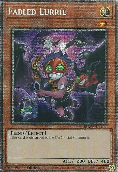 Fabled Lurrie Starlight Rare BLMM-EN104 Yu-Gi-Oh card from Battles of Legend: Monster Mayhem