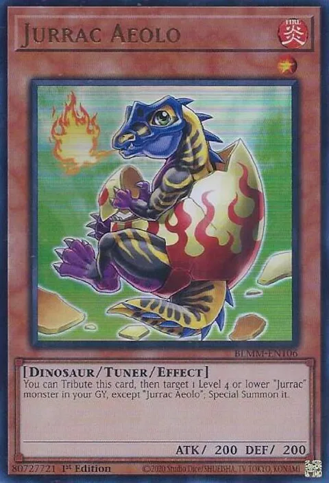Jurrac Aeolo BLMM-EN106 Yu-Gi-Oh card from Battles of Legend: Monster Mayhem