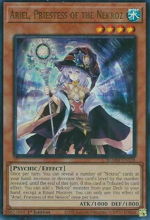 Ariel, Priestess of the Nekroz BLMM-EN128 Yu-Gi-Oh card from Battles of Legend: Monster Mayhem
