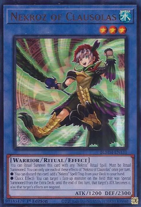 Nekroz of Clausolas BLMM-EN131 Yu-Gi-Oh card from Battles of Legend: Monster Mayhem