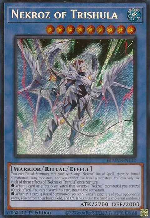Nekroz of Trishula BLMM-EN132 Yu-Gi-Oh card from Battles of Legend: Monster Mayhem
