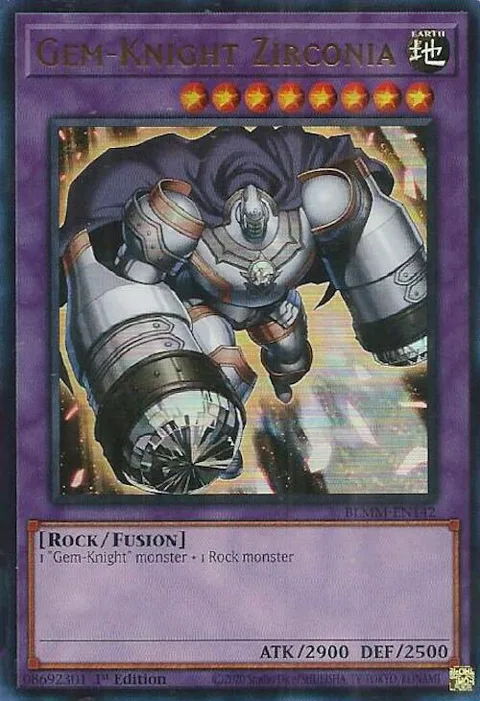 Gem-Knight Zirconia BLMM-EN142 Yu-Gi-Oh card from Battles of Legend: Monster Mayhem