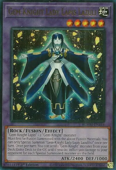 Gem-Knight Lady Lapis Lazuli BLMM-EN144 Yu-Gi-Oh card from Battles of Legend: Monster Mayhem