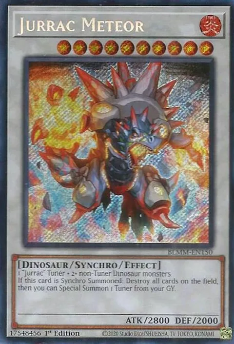 Jurrac Meteor BLMM-EN150 Yu-Gi-Oh card from Battles of Legend: Monster Mayhem