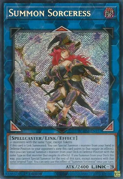 Summon Sorceress BLMM-EN157 Yu-Gi-Oh card from Battles of Legend: Monster Mayhem
