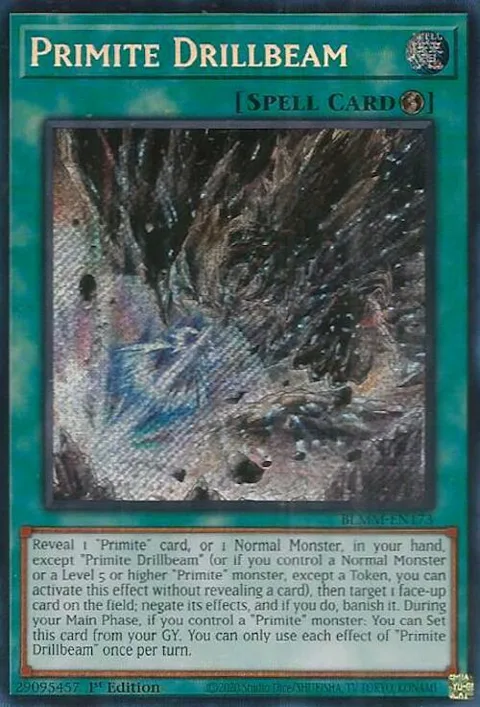 Primite Drillbeam BLMM-EN173 Yu-Gi-Oh card from Battles of Legend: Monster Mayhem
