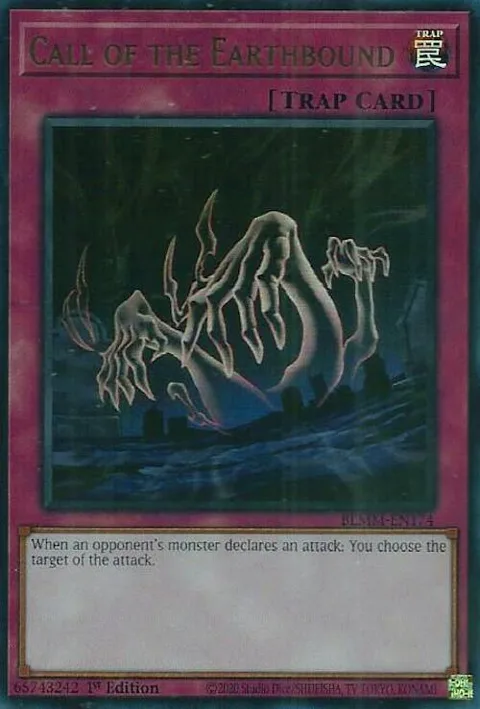 Call of the Earthbound BLMM-EN174 Yu-Gi-Oh card from Battles of Legend: Monster Mayhem