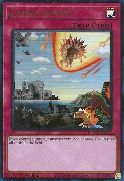 Jurrac Impact BLMM-EN175 Yu-Gi-Oh card from Battles of Legend: Monster Mayhem