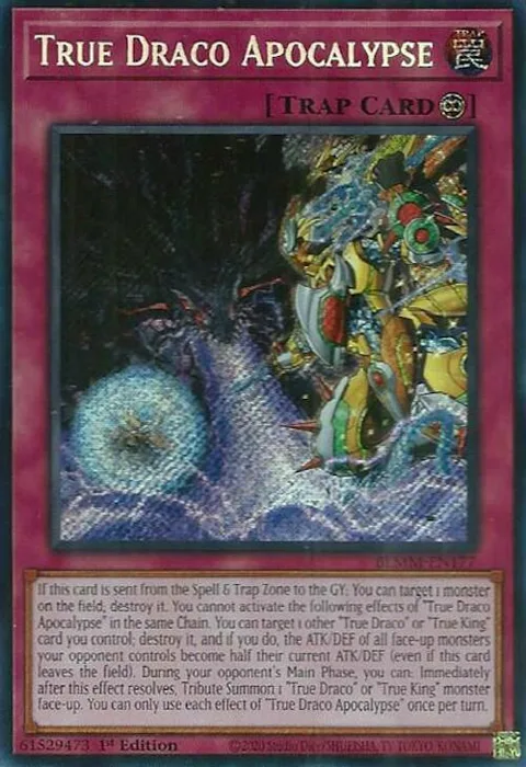 True Draco Apocalypse BLMM-EN177 Yu-Gi-Oh card from Battles of Legend: Monster Mayhem
