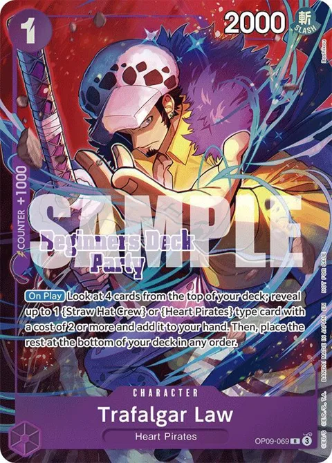 Trafalgar Law Beginners Deck Party [ST-23] - [ST-28] Winner Pack OP09-069 One Piece card from One Piece Promotion Cards