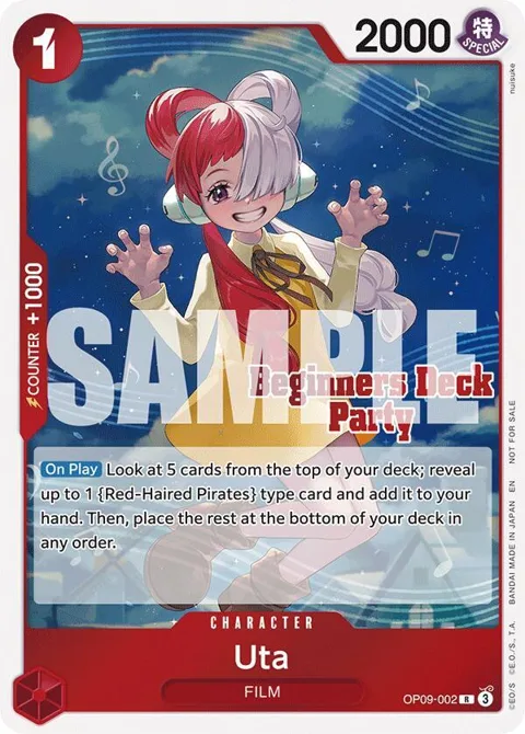 Uta Beginners Deck Party [ST-23] - [ST-28] Participation Pack OP09-002 One Piece card from One Piece Promotion Cards