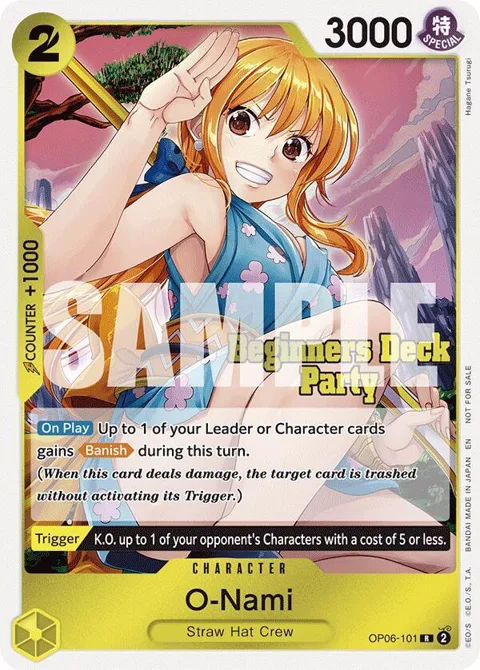 O-Nami Beginners Deck Party [ST-23] - [ST-28] Participation Pack OP06-101 One Piece card from One Piece Promotion Cards