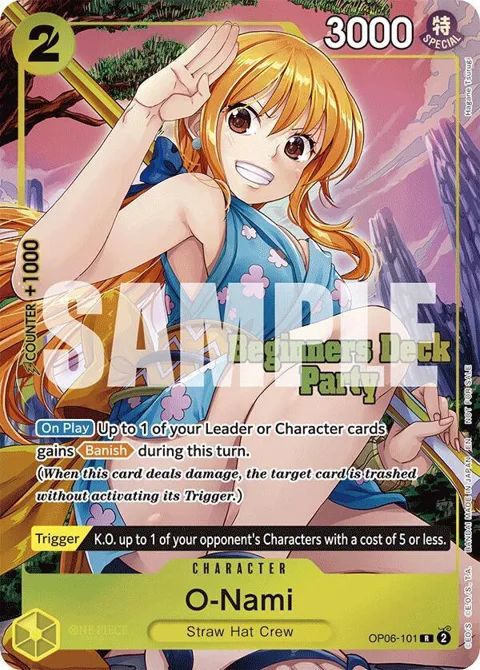O-Nami Beginners Deck Party [ST-23] - [ST-28] Winner Pack OP06-101 One Piece card from One Piece Promotion Cards