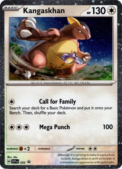 Kangaskhan - 202 Cosmos Holo #202 Holofoil Pokémon card from Scarlet & Violet Promo Cards
