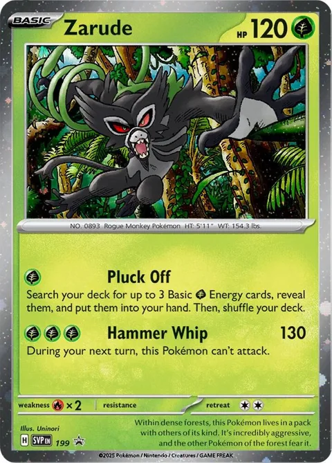 Zarude - 199 Cosmos Holo #199 Holofoil Pokémon card from Scarlet & Violet Promo Cards
