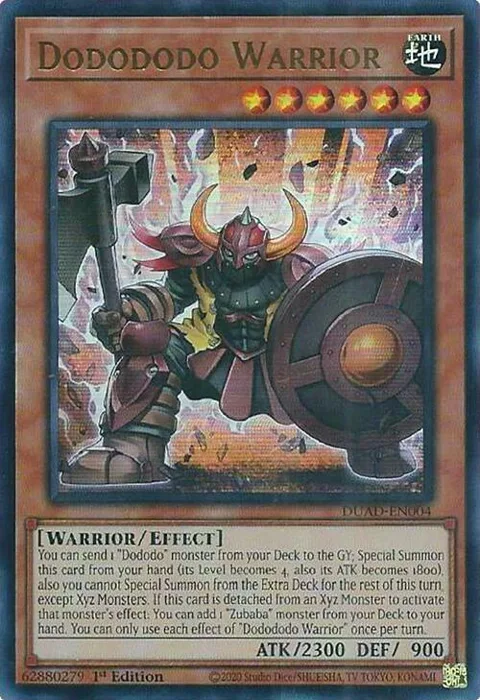 Dodododo Warrior DUAD-EN004 Yu-Gi-Oh card from Duelist's Advance