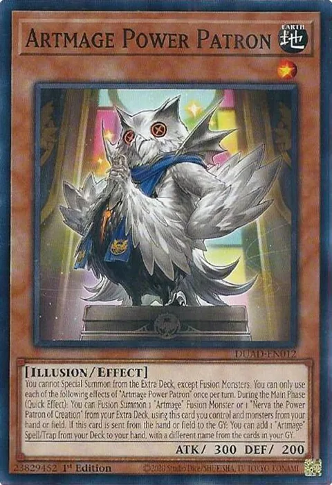 Artmage Power Patron DUAD-EN012 Yu-Gi-Oh card from Duelist's Advance