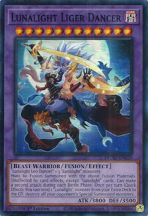 Lunalight Liger Dancer DUAD-EN030 Yu-Gi-Oh card from Duelist's Advance