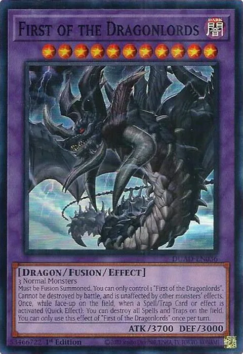 First of the Dragonlords DUAD-EN036 Yu-Gi-Oh card from Duelist's Advance
