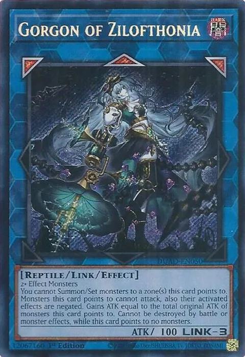 Gorgon of Zilofthonia DUAD-EN050 Yu-Gi-Oh card from Duelist's Advance