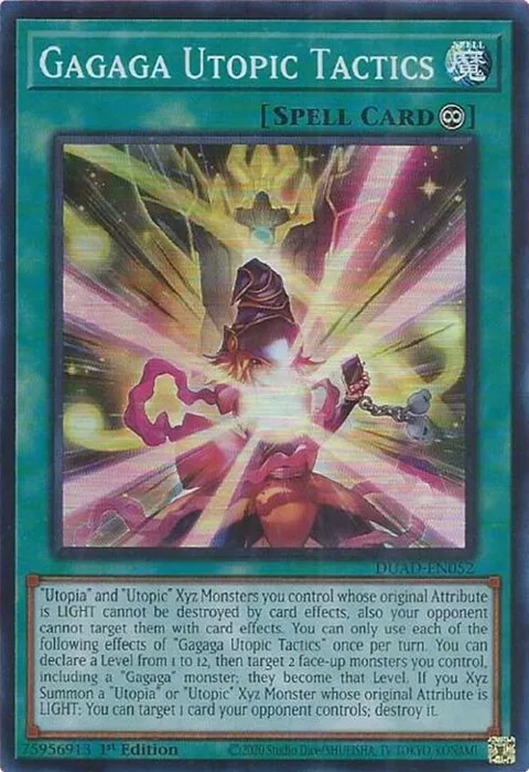 Gagaga Utopic Tactics DUAD-EN052 Yu-Gi-Oh card from Duelist's Advance