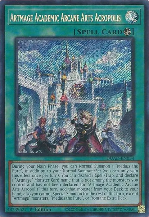 Artmage Academic Arcane Arts Acropolis DUAD-EN054 Yu-Gi-Oh card from Duelist's Advance