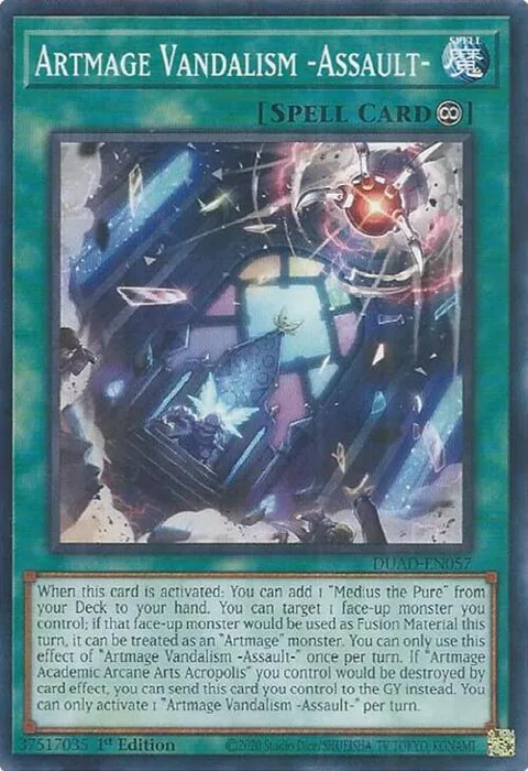 Artmage Vandalism -Assault- DUAD-EN057 Yu-Gi-Oh card from Duelist's Advance