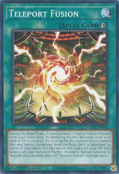 Teleport Fusion DUAD-EN060 Yu-Gi-Oh card from Duelist's Advance