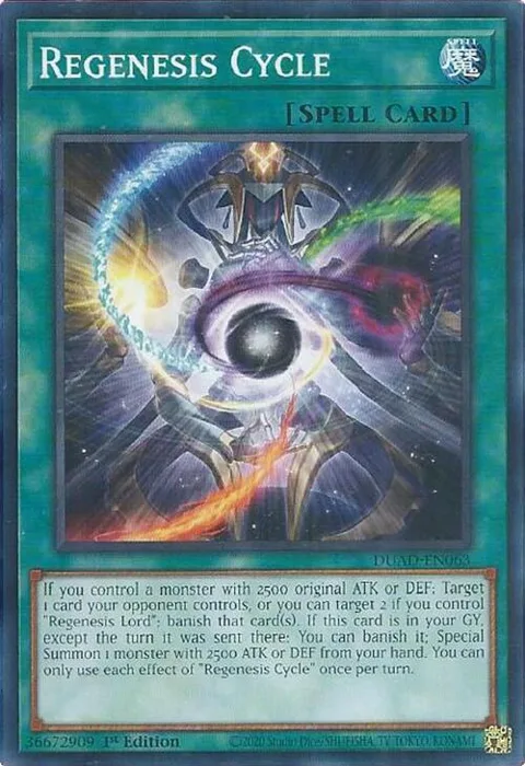 Regenesis Cycle DUAD-EN063 Yu-Gi-Oh card from Duelist's Advance