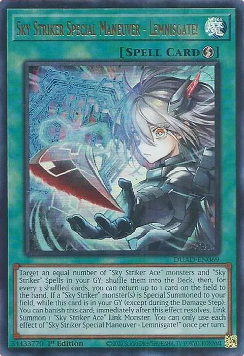 Sky Striker Special Maneuver - Lemnisgate! DUAD-EN069 Yu-Gi-Oh card from Duelist's Advance