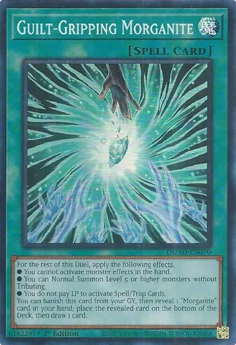 Guilt-Gripping Morganite DUAD-EN070 Yu-Gi-Oh card from Duelist's Advance