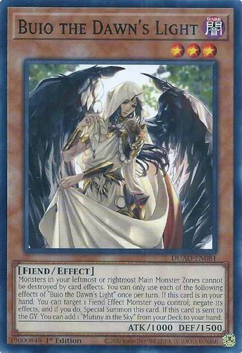 Buio the Dawn's Light DUAD-EN081 Yu-Gi-Oh card from Duelist's Advance