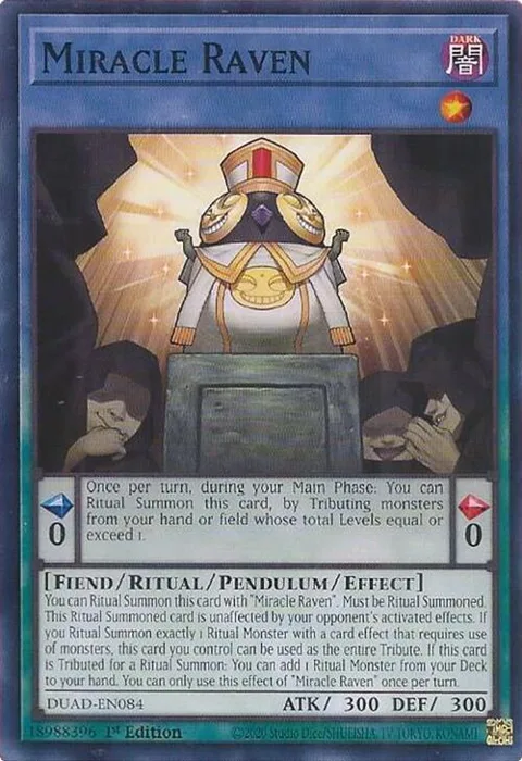 Miracle Raven DUAD-EN084 Yu-Gi-Oh card from Duelist's Advance