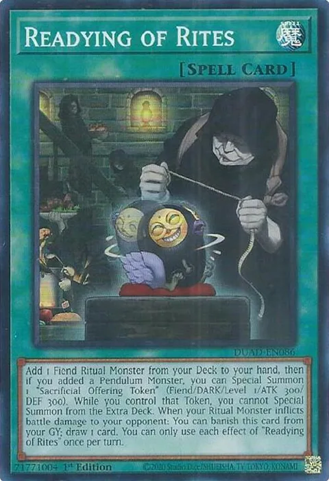 Readying of Rites DUAD-EN086 Yu-Gi-Oh card from Duelist's Advance