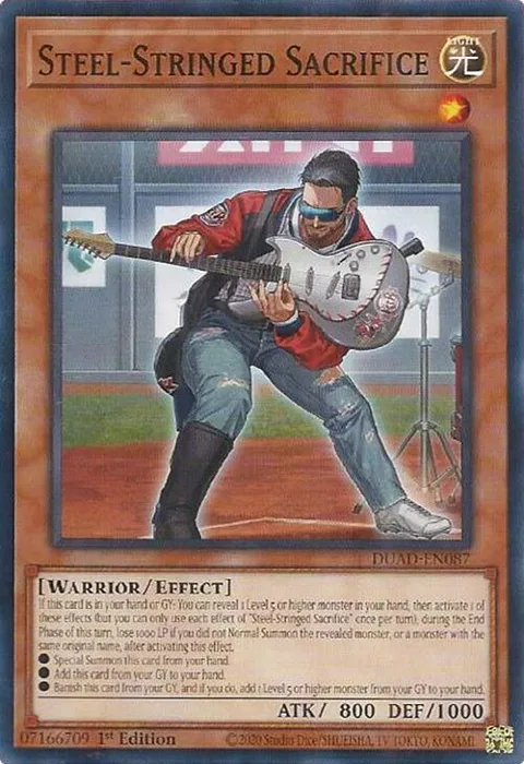 Steel-Stringed Sacrifice DUAD-EN087 Yu-Gi-Oh card from Duelist's Advance