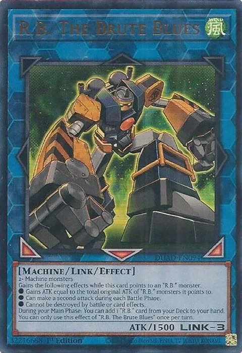R.B. The Brute Blues DUAD-EN094 Yu-Gi-Oh card from Duelist's Advance