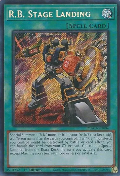 R.B. Stage Landing DUAD-EN096 Yu-Gi-Oh card from Duelist's Advance