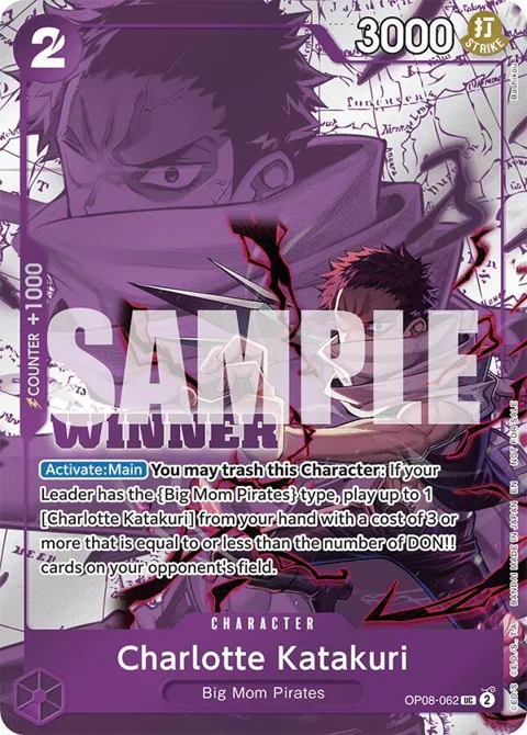 Charlotte Katakuri Winner Pack 2025 Vol. 3 OP08-062 One Piece card from One Piece Promotion Cards