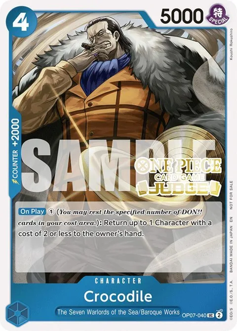 Crocodile Judge Pack Vol. 6 OP07-040 One Piece card from One Piece Promotion Cards