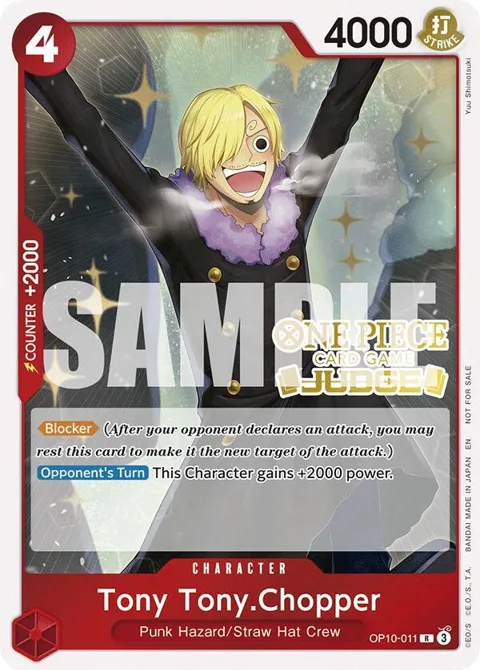 Tony Tony.Chopper Judge Pack Vol. 6 OP10-011 One Piece card from One Piece Promotion Cards
