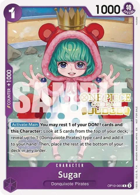 Sugar Judge Pack Vol. 6 OP10-065 One Piece card from One Piece Promotion Cards