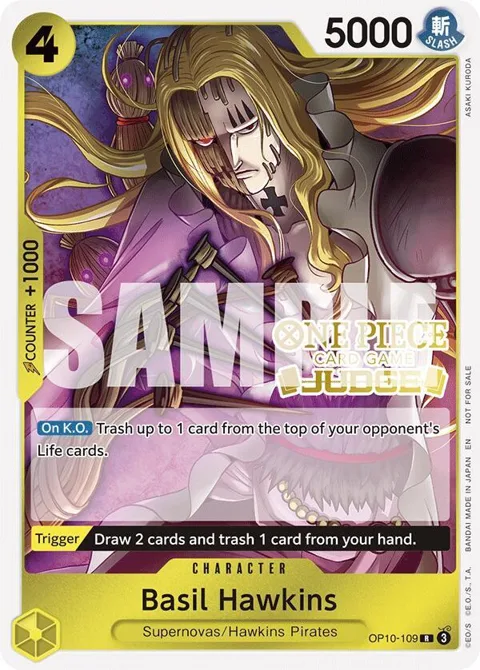 Basil Hawkins Judge Pack Vol. 6 OP10-109 One Piece card from One Piece Promotion Cards