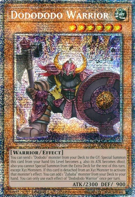 Dodododo Warrior Starlight Rare DUAD-EN004 Yu-Gi-Oh card from Duelist's Advance