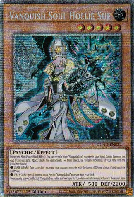 Vanquish Soul Hollie Sue Starlight Rare DUAD-EN022 Yu-Gi-Oh card from Duelist's Advance
