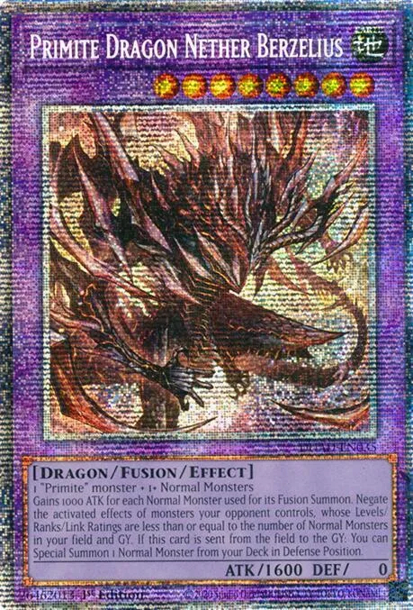 Primite Dragon Nether Berzelius Starlight Rare DUAD-EN035 Yu-Gi-Oh card from Duelist's Advance