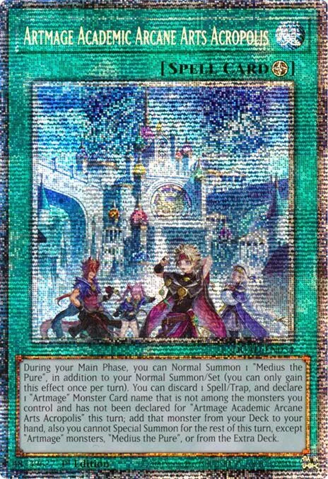 Artmage Academic Arcane Arts Acropolis Starlight Rare DUAD-EN054 Yu-Gi-Oh card from Duelist's Advance
