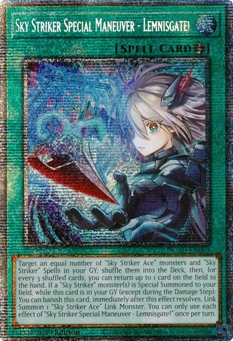 Sky Striker Special Maneuver - Lemnisgate! Starlight Rare DUAD-EN069 Yu-Gi-Oh card from Duelist's Advance