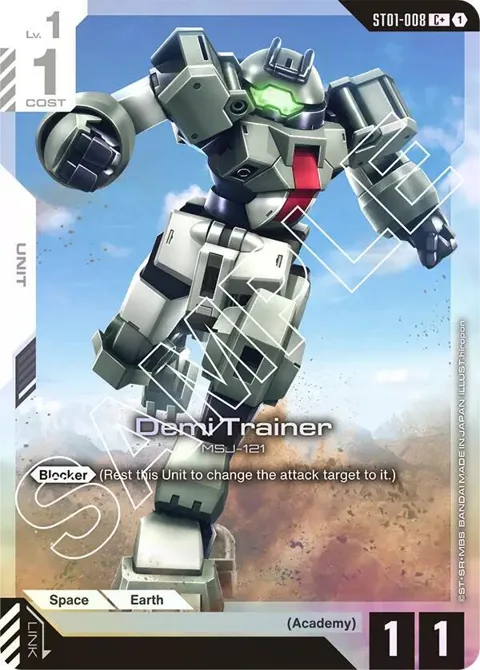 Demi Trainer C+ ST01-008 Gundam card from Starter Deck 01: Heroic Beginnings